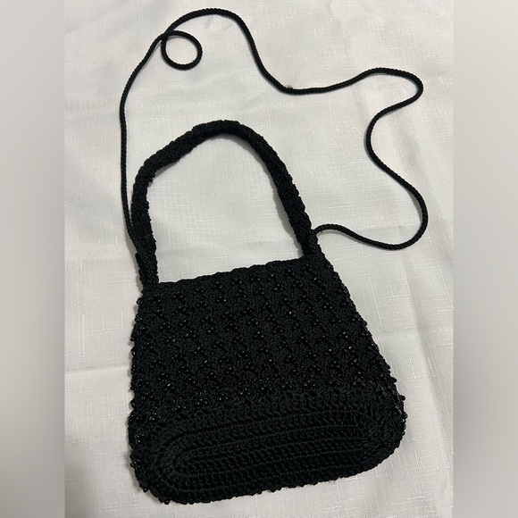 Black small beaded special occasion purse. Magnet close.Excellent used condition - Picture 1 of 5